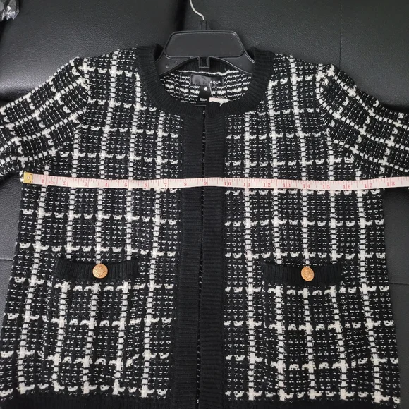 Sold- Aqua Tweed Cardigan - 100% Exclusive - Picture 4 of 10